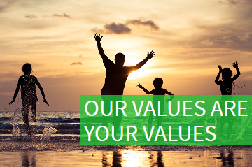Our values are your values
